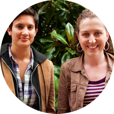 Evaluation chairs Melissa Mayer and Jessica Boten